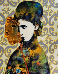 Une femme mystérieuse au masque