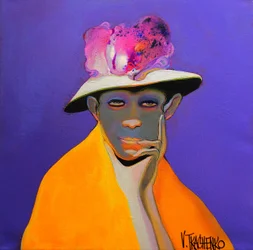 Un homme réfléchi et un chapeau élégant
