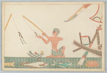 Le Petit Poisson et le Pêcheur, Illustration des Fables d