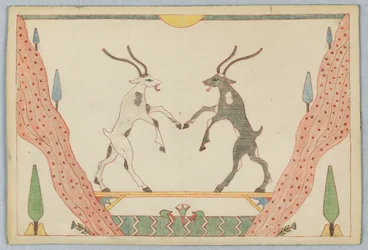 Les deux chèvres, Illustration pour les Fables d