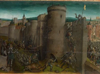 Conquête de Jérusalem par Titus (prédelle)
