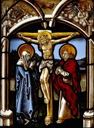 La Crucifixion avec la Vierge, Saint Jean et des anges