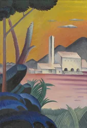 Paysage avec formes d