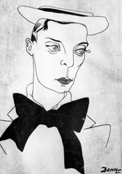 Caricature de Buster Keaton
