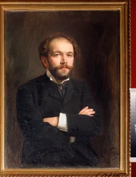 Portrait du compositeur Nikolai Medtner. Peinture de Viktor Karlovich Stemberg