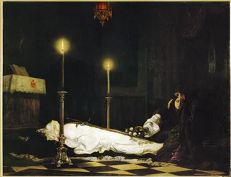 Les lamentations de Laszlo Hunyadi (huile sur toile)