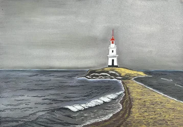Phare sur le sentier côtier