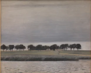 Étude préliminaire pour "Pluie de soleil. Lac de Gentofte"