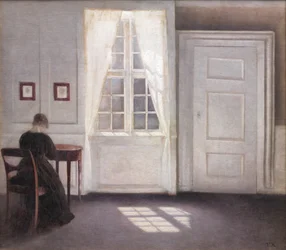 Intérieur à Strandgade, lumière du soleil sur le sol