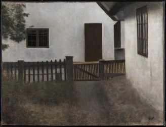Pignons de maisons. Frederiksværk. Été.