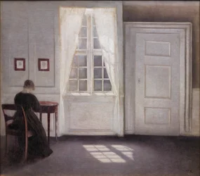 Intérieur à Strandgade, lumière du soleil sur le sol