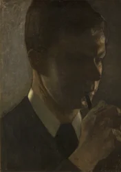 Portrait de Svend Hammershøi, le frère de l