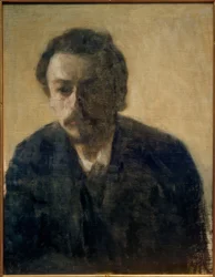 Autoportrait V. Hammershøi, 1891