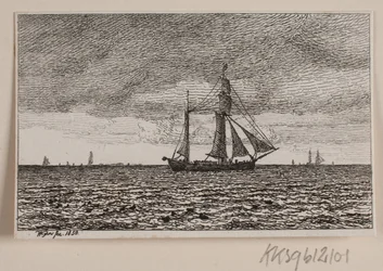 Une galéasse toutes voiles dehors