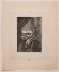 Portrait de la Femme du Peintre Jouant du Piano