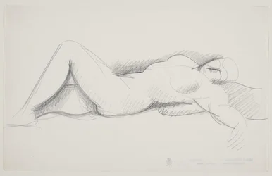 Modèle féminin allongé