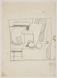 Nature morte avec cruche et pommes