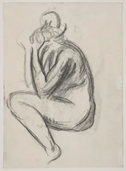 Modèle féminin assis