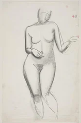 Modèle féminin debout