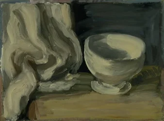 Nature morte avec tissu et bol