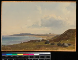 Vue vers Hesbjerg depuis le domaine de Hornbaek, 1857