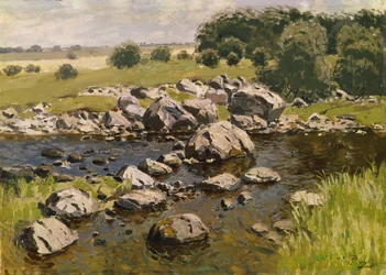Paysage avec pierres, vers 1910