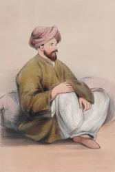 Major Eldred Pottinger, Artillerie de Bombay, attaché au service politique