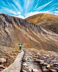 John dans les montagnes de Mourne