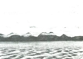 Scène de Jura depuis le ferry, 2005