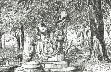 Statue dans le Jardin du Luxembourg Paris, 2003