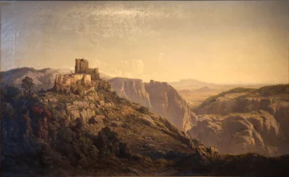 Panorama sur les collines du château d