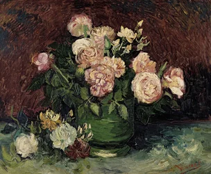 Roses et pivoines, 1886