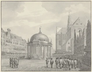 Le serment du règlement gouvernemental sur la Grand-Place de Haarlem, 5 septembre 1787