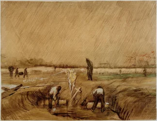 Cimetière sous la pluie