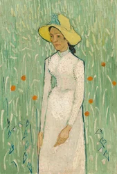 Fille en blanc, 1890