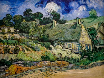 Maison avec toit de paille à Cordeville