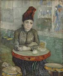 Au café. Agostina Segatori dans Le tambourin, 1887-1888