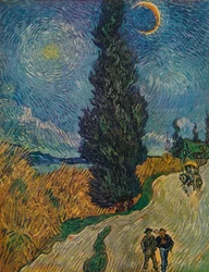 La Route aux cyprès, 1890