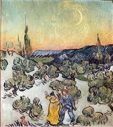 Paysage au crépuscule (Saint-Rémy)