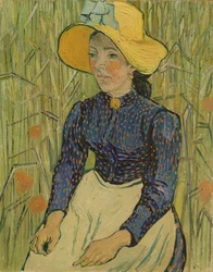 Jeune paysanne au chapeau de paille, 1890