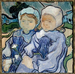 Portrait de deux jeunes filles