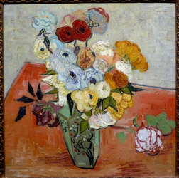 Roses et anémones