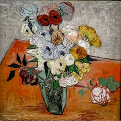 Roses et anémones