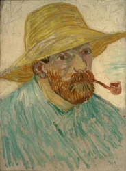 Autoportrait au chapeau de paille