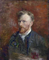 Autoportrait avec verre par Vincent van Gogh