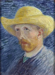 Autoportrait au chapeau de paille (détail)