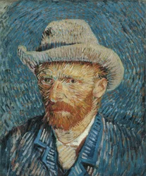 Autoportrait au chapeau de feutre, 1887-88