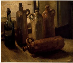Nature morte. Bouteilles