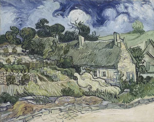 Chaumières à Cordeville, 1890