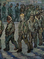 La cour de la prison (détail)
